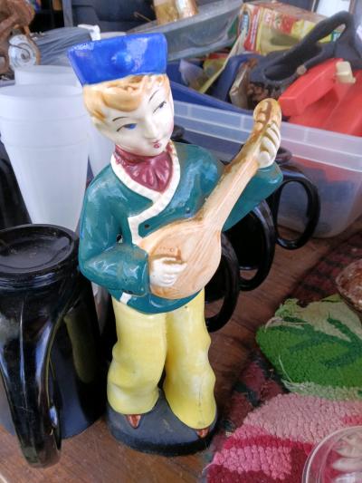 blue hat figurine Chinese
