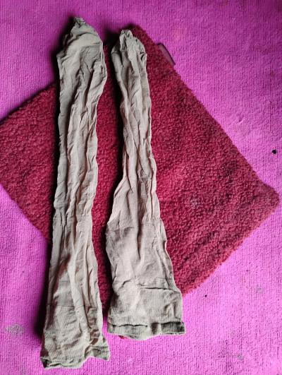 A Sexy Womans Pair of Creme Color New  Knee Highs