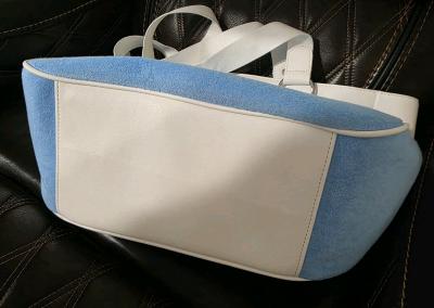 Juicy Couture Girls Rule Tote Blue Gleam Large Y2K Patch Bag - Thumbnail 5