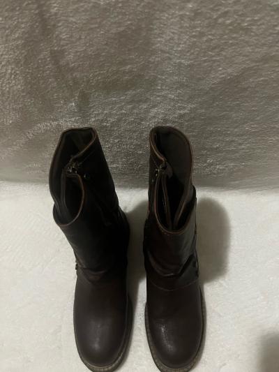 Blowfish Malibu WomensBrown Venice MidCalf BlockHeel Boots - Thumbnail 4
