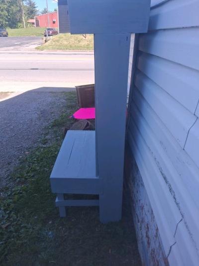 one of a kind flower box and seat all in one handcrafted - Thumbnail 7