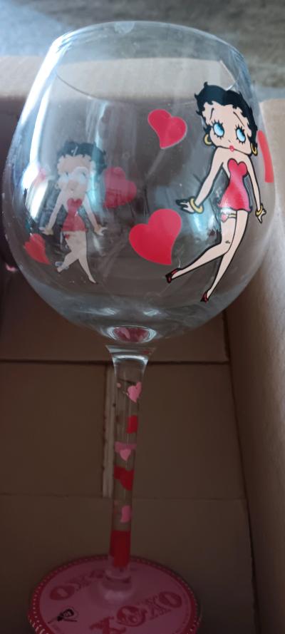 betty boop Wine goblet
