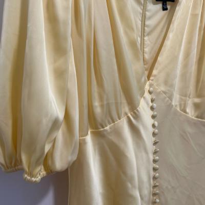 luxury button detail front split flowy - Thumbnail 2