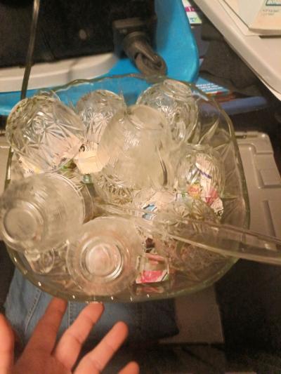 glass bowl 12 cups and label - Thumbnail 2