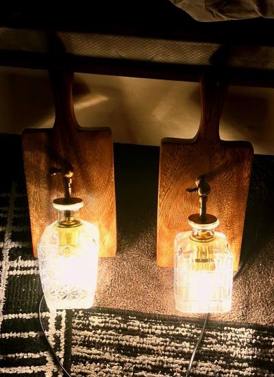 A pair of custom built wall light sconces - Thumbnail 2