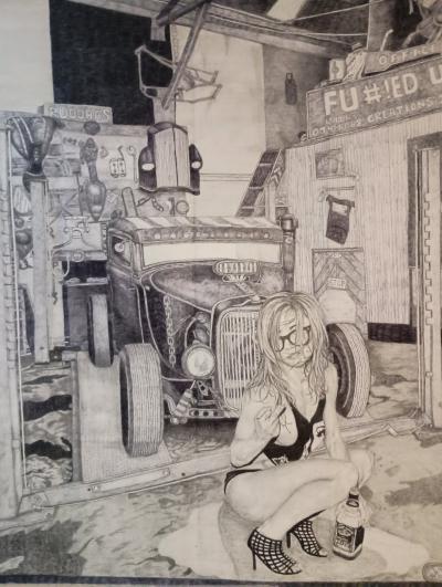 self learned prison artist and tattoo artist
