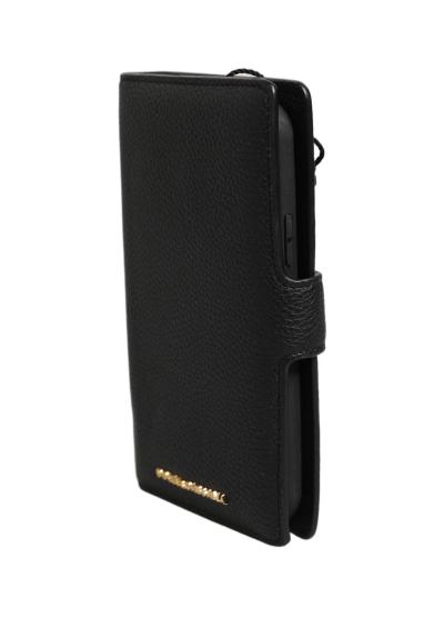 Dolce  Gabbana Flip Phone Case  Black Calf Leather iPhone 11 - Thumbnail 2