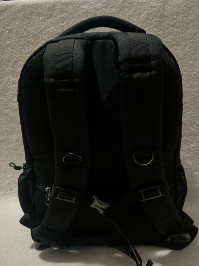 ESDDI black camera backpack with red accents and reflective - Thumbnail 2
