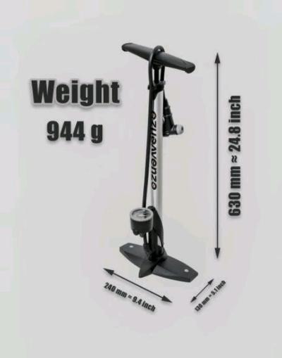 Venzo High Pressure Bicycle Pump - Thumbnail 6