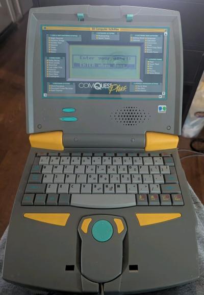 Vintage ComQuest Plus Computer Laptop - Thumbnail 8