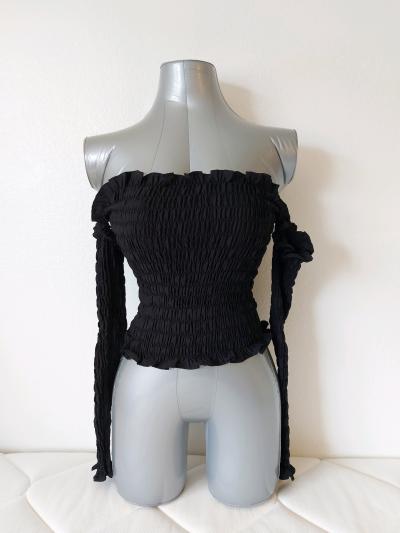 Handmade luxury black top by Olivia Rose Havelock OneAddingt