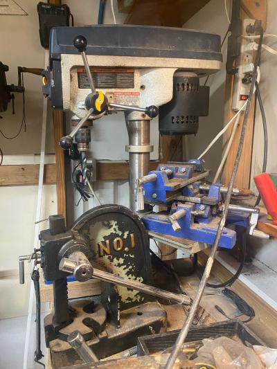 Ryobi drill press XY vice and punch
