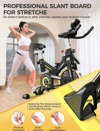 Indoor Exercise Bike Stationary Bike Cardio Workout Bike Fit - Thumbnail 4