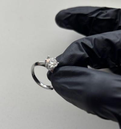VVS1 moissante Engagement or promise Rings - Thumbnail 4