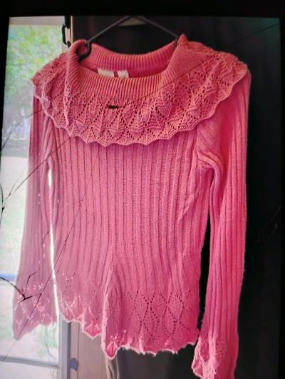 A New Sexy Dark Pink Long Sleeve Sweater