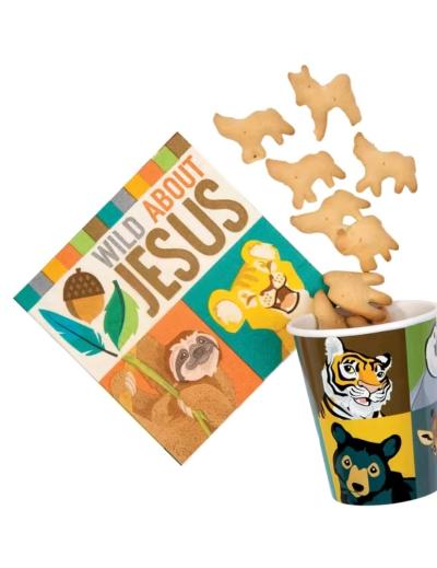 9 oz Wild Encounters Zoo Animals Disposable Paper Cups  8 Ct - Thumbnail 2