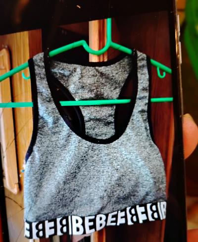 A Nice Black White and Grey Large Sports Bra