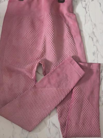 women pink tye dye active wear - Thumbnail 2