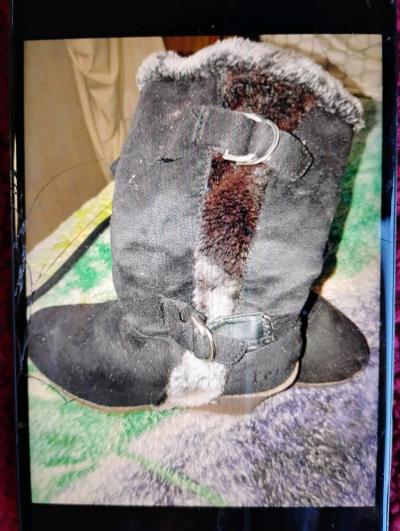A Nice Pair of Black and Grey Fury Boots