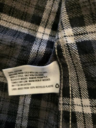 Merona size small black white paid button down - Thumbnail 4