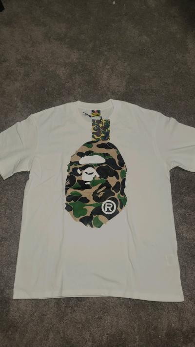 White bape tee