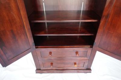 Beautiful Cherry Hardwood Armoire Dresser Entertainment Center with Drawers - Thumbnail 5