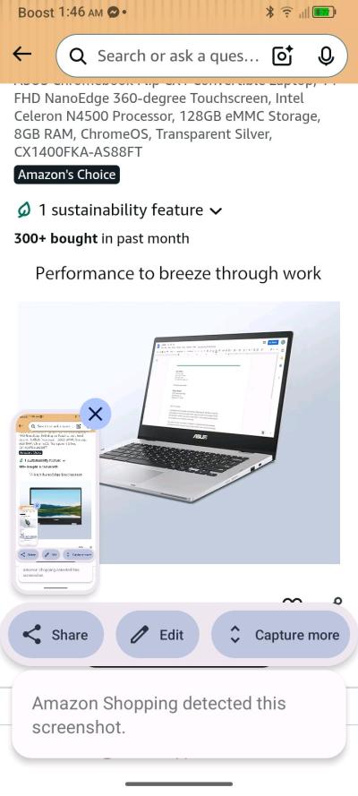 BRAND NEW OBO WILL SHIP Asus Chromebook brandnew 14 inch - Thumbnail 7
