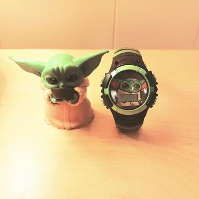 Grogu digital watch with flashing light option