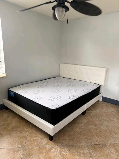 Cama Moderna  Colchn Nuevo Entrega Hoy - Thumbnail 2