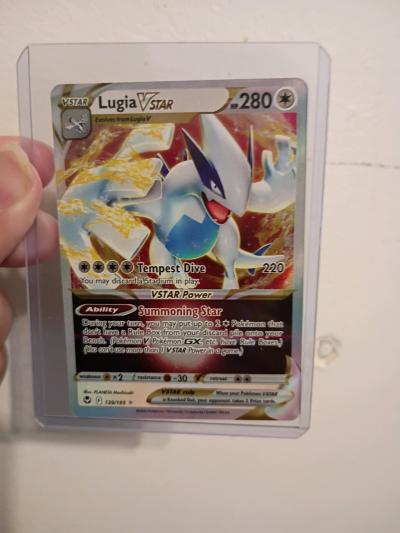 Pokemon cards in protector sleeves