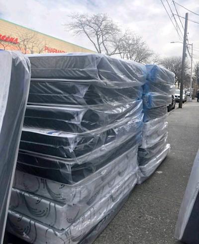 Brand New Mattress  Box Spring  Metal Frame  Inbox For Price - Thumbnail 3
