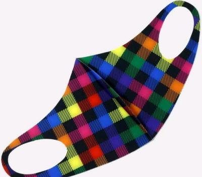 Checkered Print Face Mask