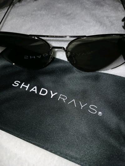 Shady Rays Polarized Sunglasses Black Aviator Metal Frame - Thumbnail 7