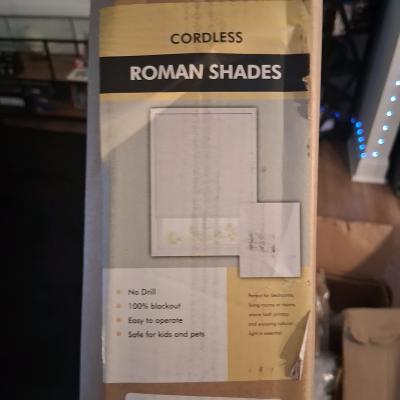 NN Cordless Roman Shades 33W x 64H Drew Beige - Thumbnail 2