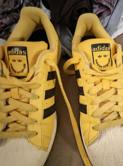 adidas superstar tennis shoes yellowblack - Thumbnail 3