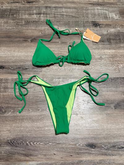 Berlook green reversible bikini set