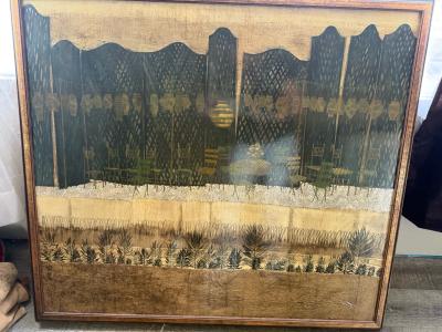 Robert Charlton Wynn 1963 oil painting on wood great conditi