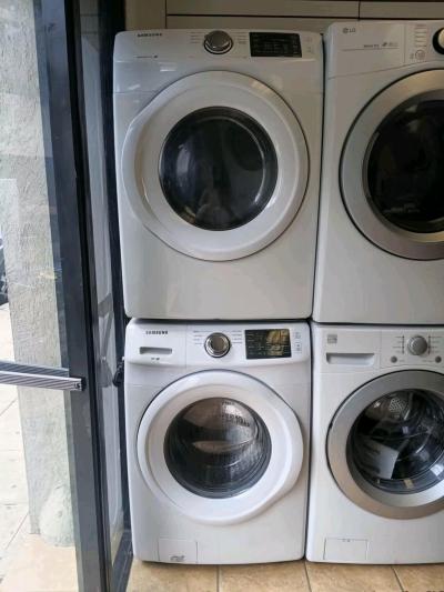 SET WASHER AND DRYER SAMSUNG WHITE