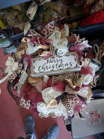 very nice hand made wreaths variety of styles