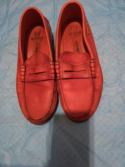 Mephisto Air Relax Spinnaker leather Oxblood penny loafers