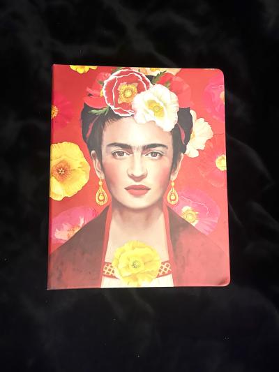 Frida Kahlo Floral Lined Notebook Journal