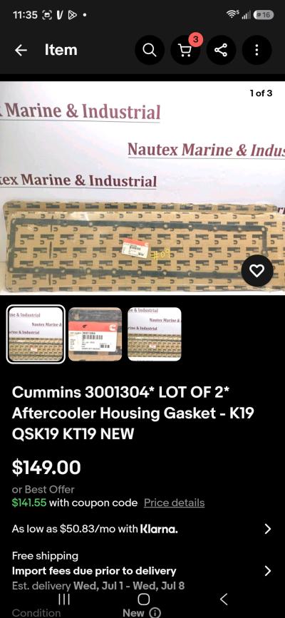 brand new gasket in package - Thumbnail 4