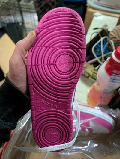 hot pink and white Nikes - Thumbnail 4