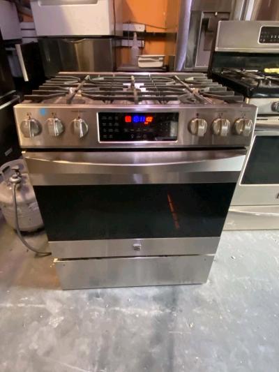 STOVE KENMORE 5 BURNERS STAINLESS STEEL FLAT