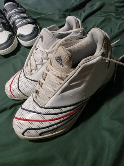 Mens red white and blue adidas - Thumbnail 2