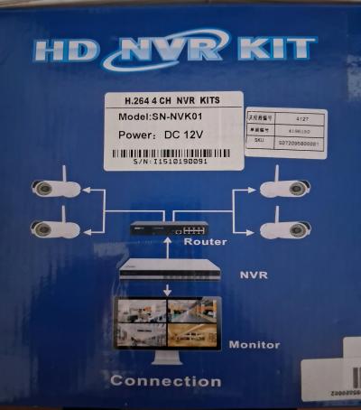 HD NVR WITH 4 CAMERAS nightvision waterproof