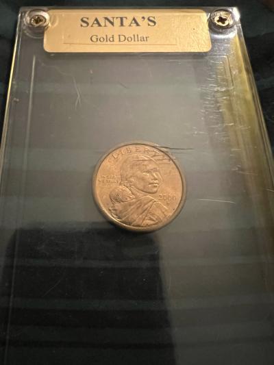 2003 Sacagawea Gold Dollar Merry Christmas Holiday Case