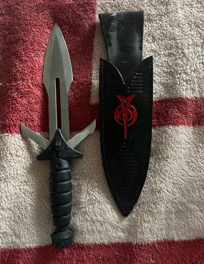 Star Trek Klingon DK Tahg Prop Dagger W Sheath