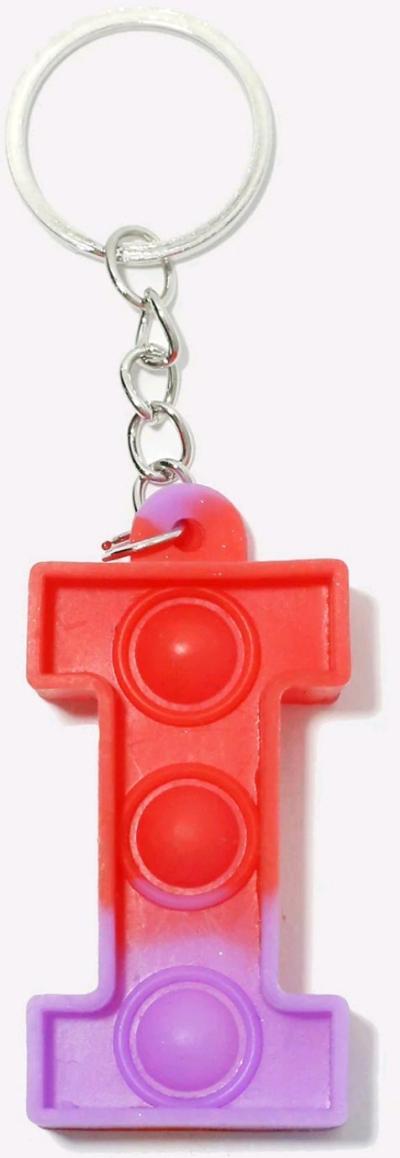 Alphabet Push Pop Keychain  I