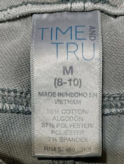 Time and Tru straight leg grey leggings - Thumbnail 3